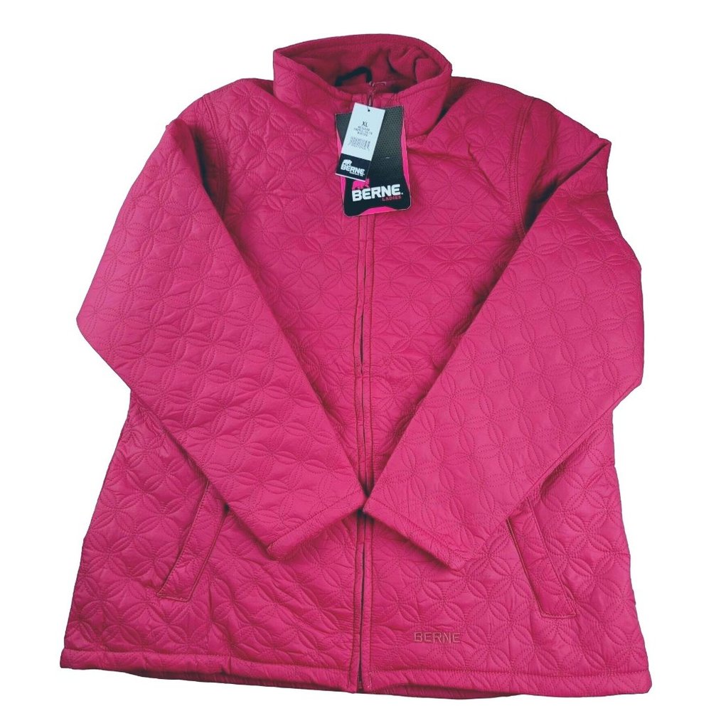 Berne Women's Fuchsia Winter Fleece Lined Jacket size XL Regular NWT ... JH1446